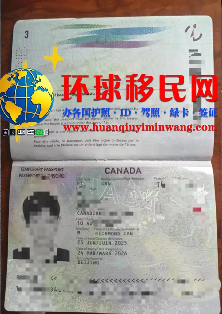 加拿大护照图片