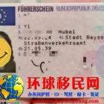 德国驾驶证正面图片