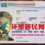 意大利居留卡正面高清图片