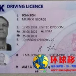 英国驾驶证正面高清照片