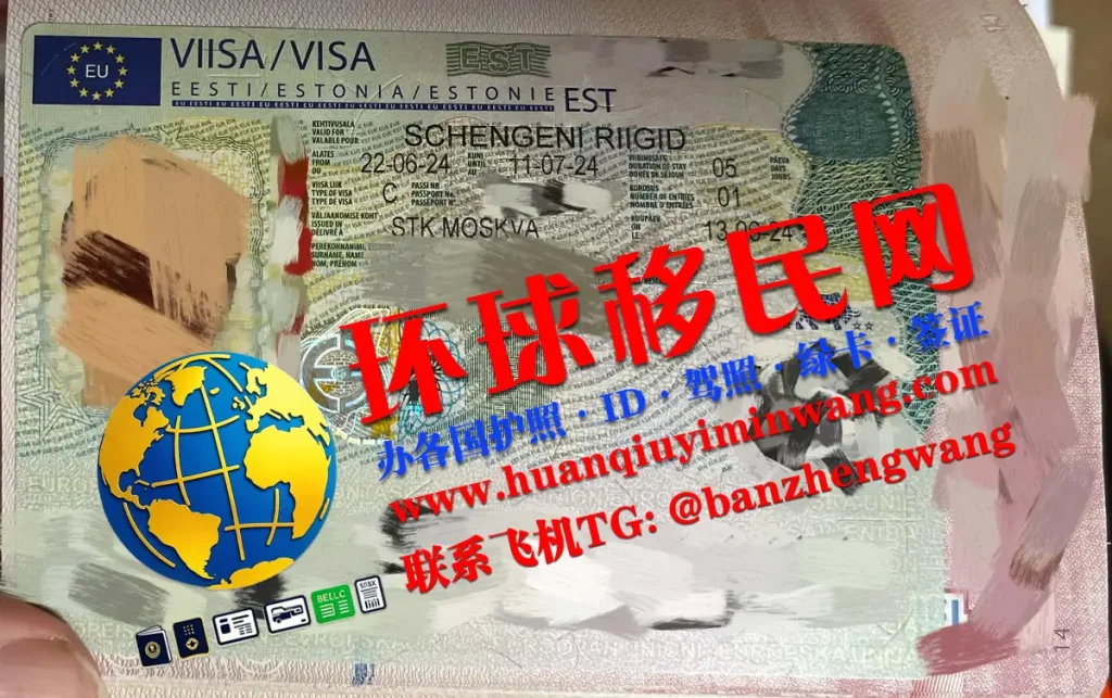 爱沙尼亚签证样本