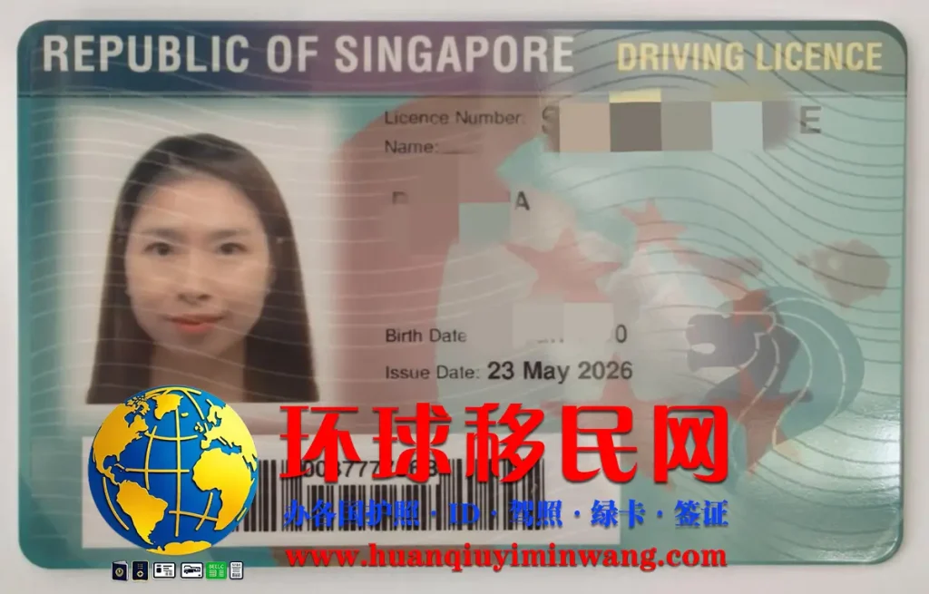
新加坡驾驶证正面高清图片