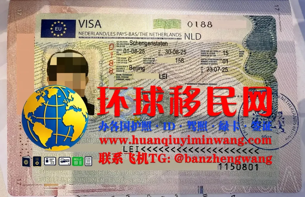 荷兰签证样本