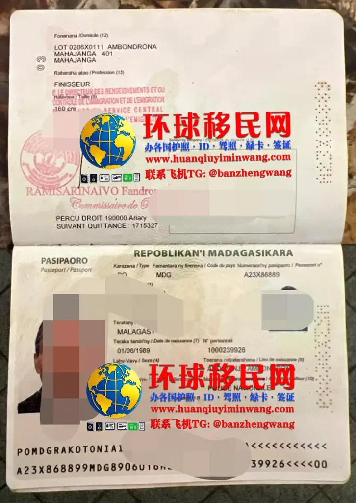 马达加斯加移民护照